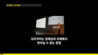 28
가치 탐색 – 조직 특성
오타쿠라는 정체성과 모에에서
벗어날 수 없는 운명
 