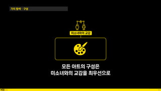 49
가치 탐색 – 구성
모든 아트의 구성은
미소녀와의 교감을 최우선으로
미소녀와의 교감
 