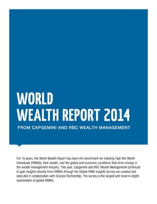 Infographic:  World Wealth Report 2014