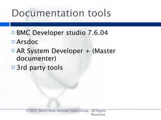 Structured development in BMC Remedy AR System | KEY