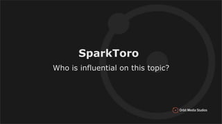 SparkToro
Who is influential on this topic?
 