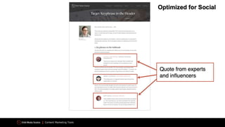 Content Marketing Tools
 