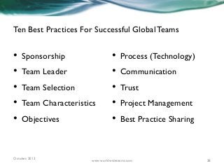 Ten Best Practices for Successful Global Teams | PDF