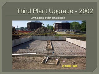 Drying beds under construction
 