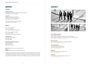 74 75
German Digitalization Consumer Report 2014
Imprint
Publisher:
Digitalization Think:Lab
by Marketing Center Münster a...