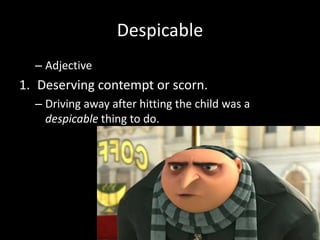 WW Vocab Lesson 1 (and elements of lit review) | PPTX