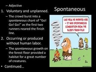 Adventitiously Wordly Wise Lesson 3 | PPTX | Family and Relationships