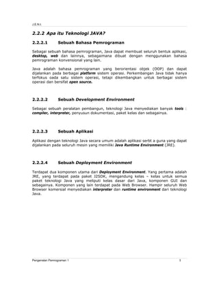 [Www.indowebster.com] jeni-intro1-bab02-pengenalan bahasa-java | PDF
