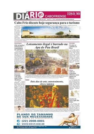 Jornal Diário Cabofriense - minha coluna "Cantinho das Ideias" 8 de julho de  2015