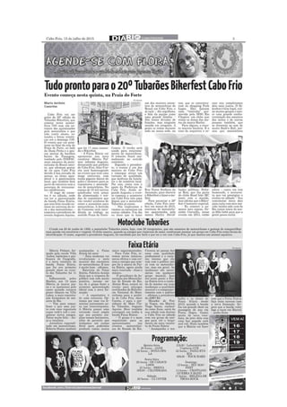 Jornal Diário Cabofriense - minha coluna "Cantinho das Ideias" 15 de julho de  2015