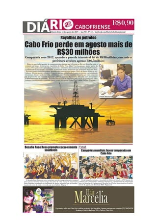 Diário Cabofriense - edição de 12 de agosto de 2015 - coluna Cantinho das ideias