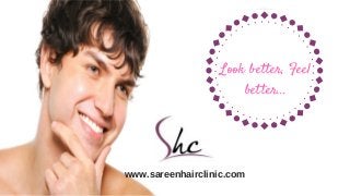 www.sareenhairclinic.com
Look better, Feel
better...
 