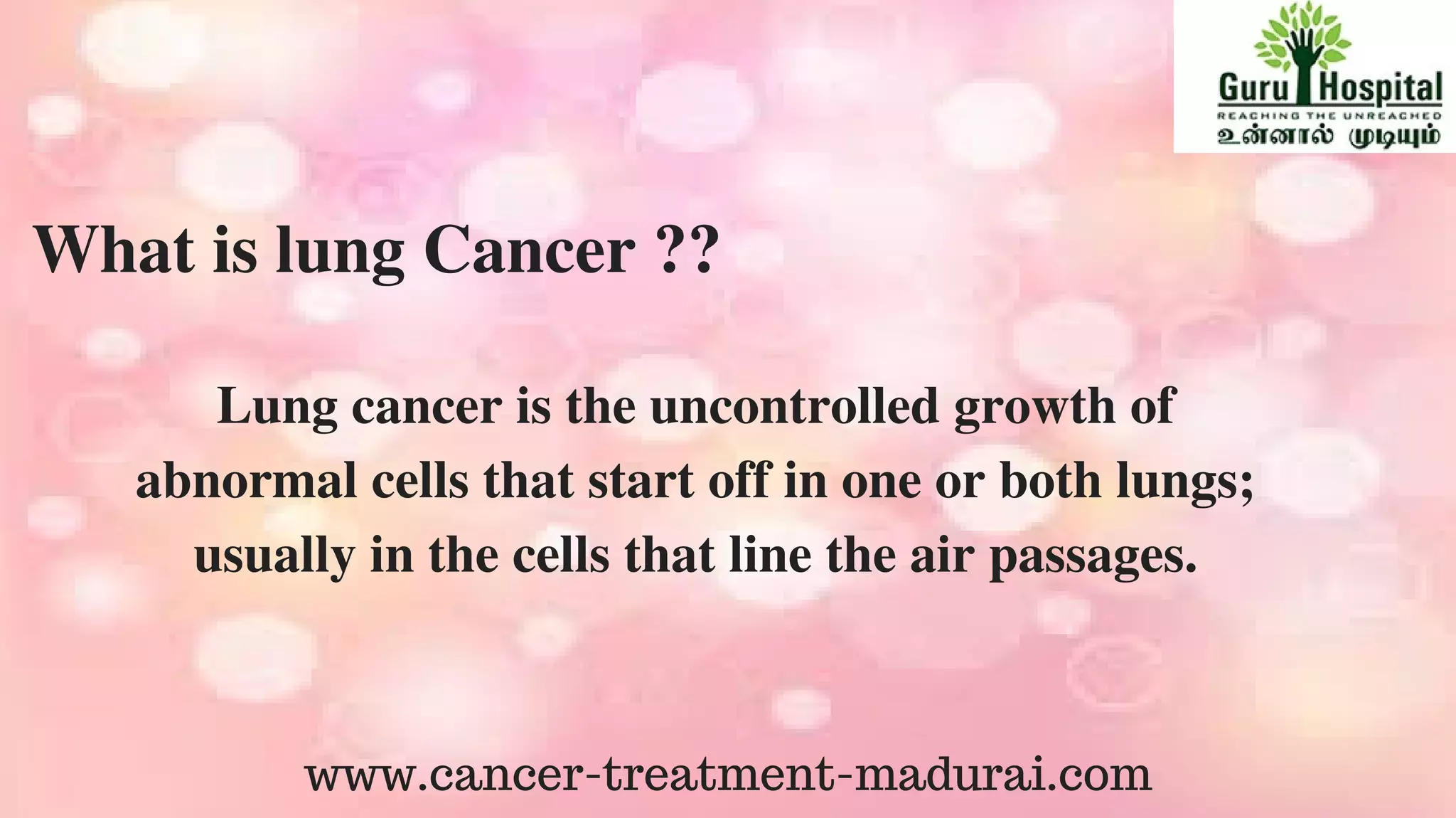 Lung Cancer Treatment In Madurai | Best Cancer Hospital In India | PDF