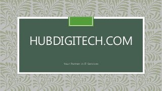 HUBDIGITECH.COM
Your Partner in IT Services
 
