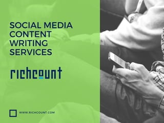 Content Writing Services Richcount