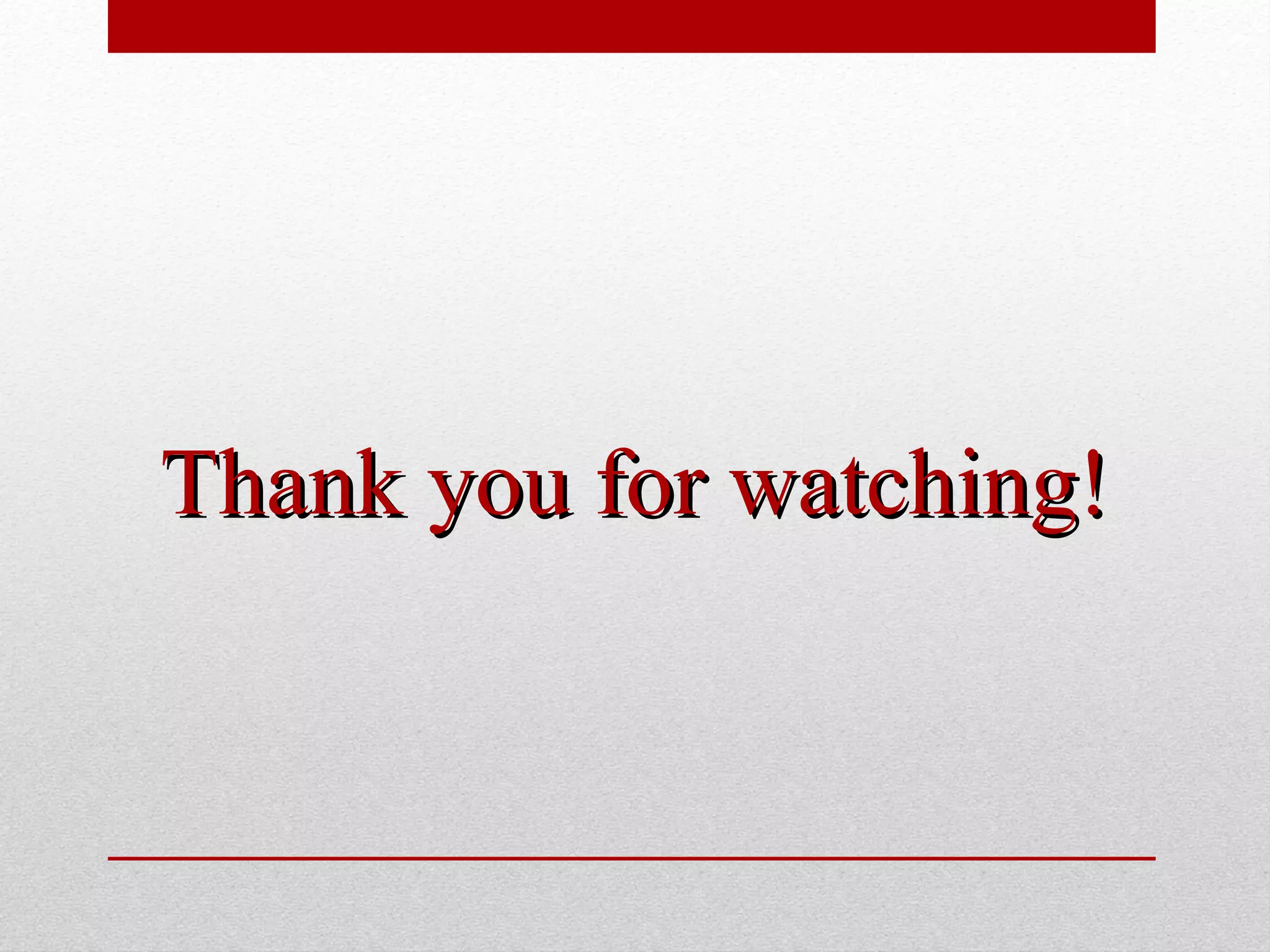 Thank you for watching!Thank you for watching!
 