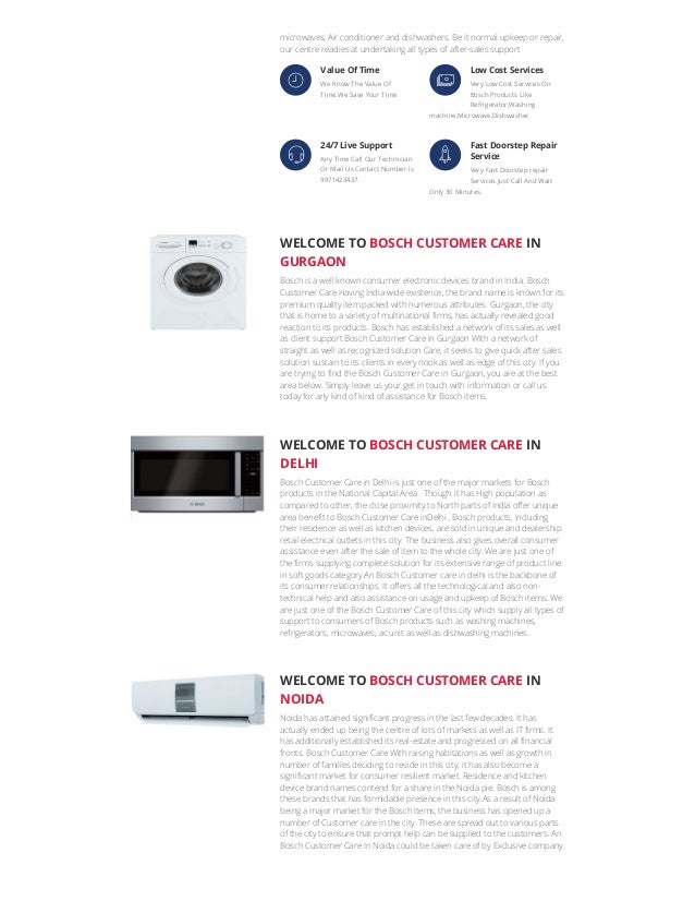 bosch customer care & service centre near me