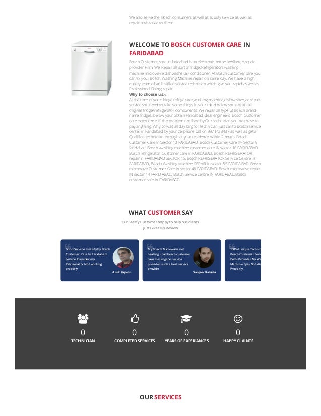 bosch customer care & service centre near me