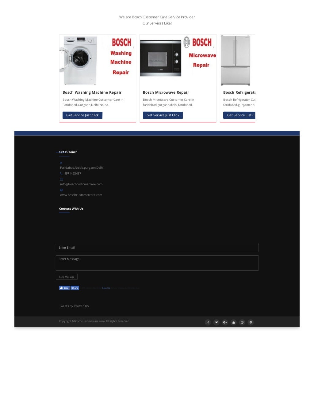 bosch customer care & service centre near me