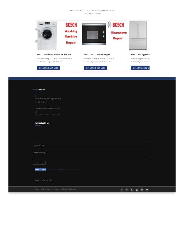 bosch customer care & service centre near me