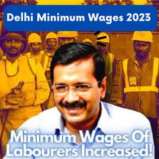Delhi Minimum Wages 2023
 