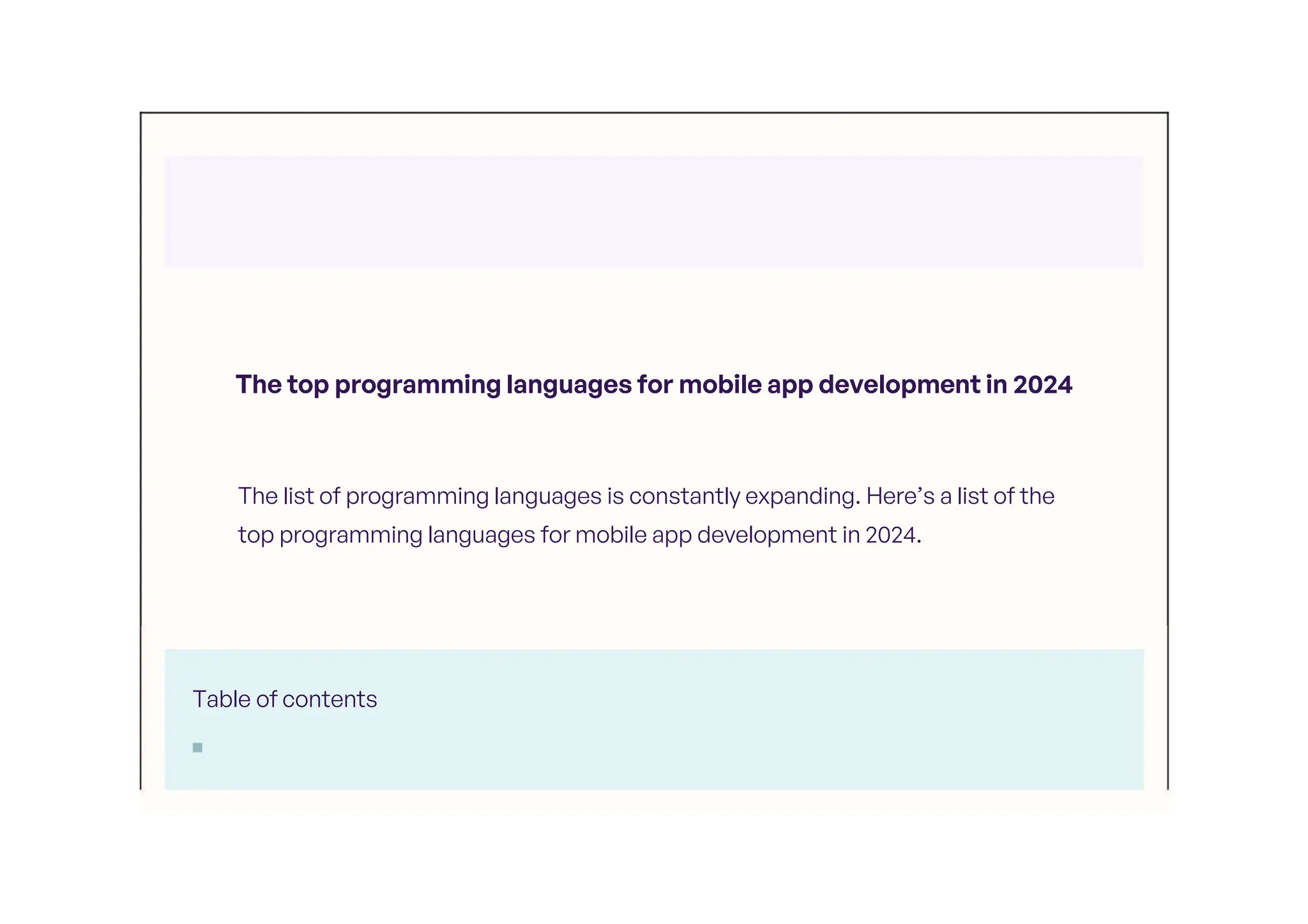 The top programming languages for mobile app development in 2024 | PPT