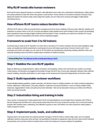 How to Scale LLM Training and RLHF Operations Without Slowing Down ...