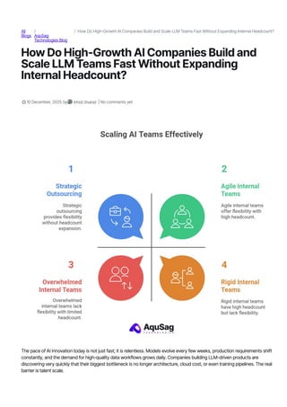 How AI Companies Scale LLM Teams Fast Without Increasing Headcount | PDF