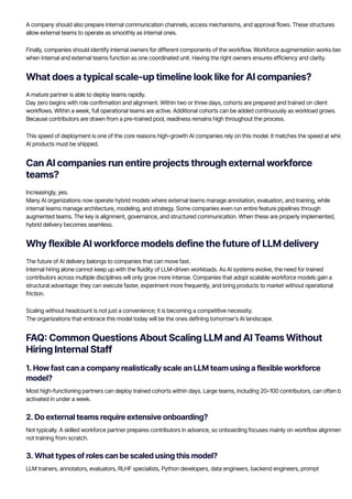 How AI Companies Scale LLM Teams Fast Without Increasing Headcount | PDF