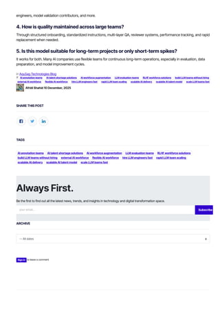 How AI Companies Scale LLM Teams Fast Without Increasing Headcount | PDF