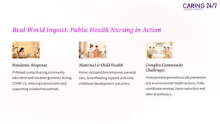 Role of Public & Community Health Nurses Guide | PDF