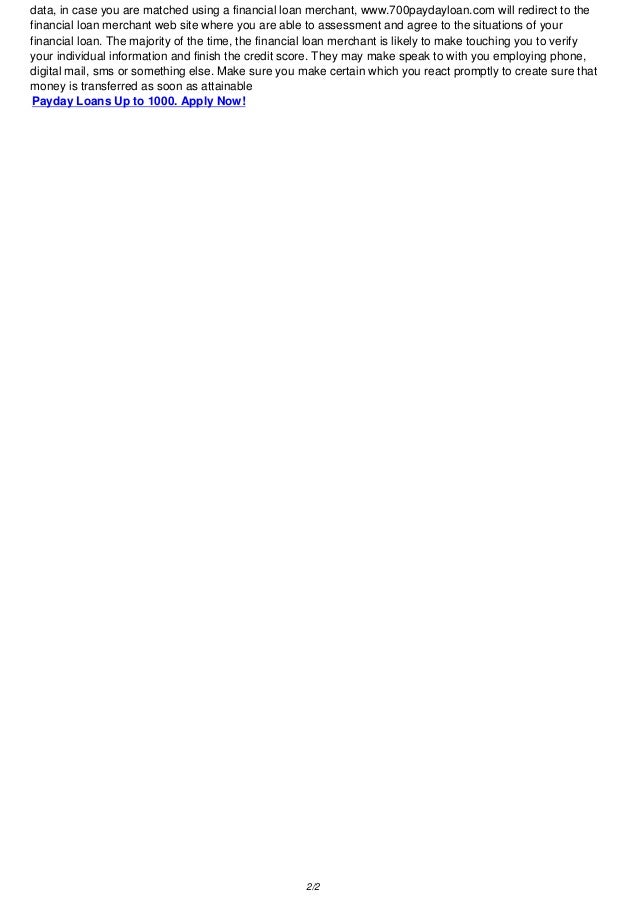 www.700paydayloan.com Rapidly Cash Advance Loans for just about any e…