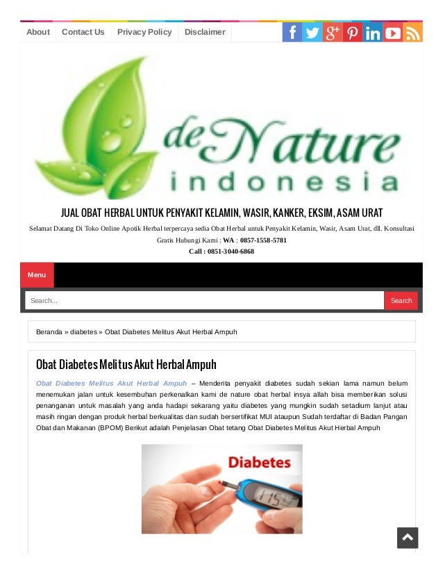 Penjelasan Diabetes Melitus Dan Perbedaan Cara Pengobatan Penjelasan Diabetes Melitus Dan Perbedaan Cara Pengobatan