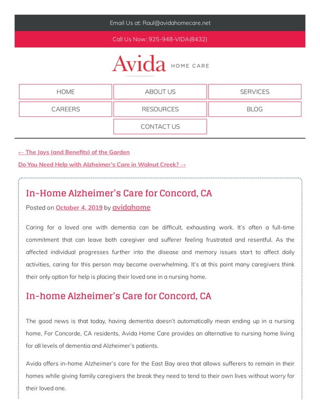 AVIDA HOME CARE PDF