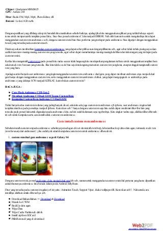 Custom Rom Viperos Untuk Lenovo A6000 Dan Lenovo A6000 Plus
