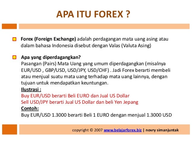 Belajar forex novry simanjuntak
