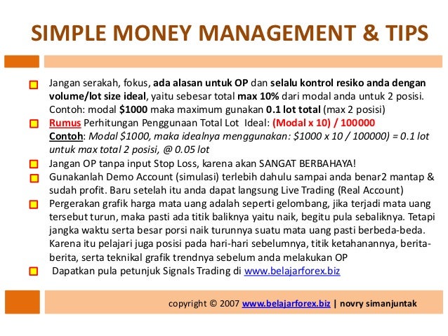 Cara belajar dasar forex