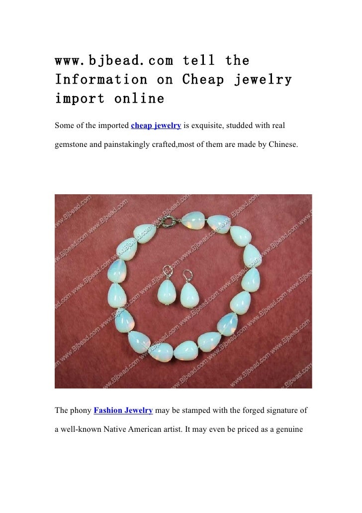 imported jewellery online