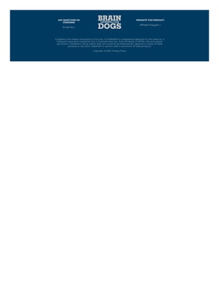 ANY QUESTIONS OR
CONCERNS
Email Me »
PROMOTE THIS PRODUCT:
Affiliate Program »
ClickBank is the retailer of products on this site. CLICKBANK® is a registered trademark of Click Sales Inc., a
Delaware corporation located at 1444 S. Entertainment Ave., Suite 410 Boise, ID 83709, USA and used by
permission. ClickBank's role as retailer does not constitute an endorsement, approval or review of these
products or any claim, statement or opinion used in promotion of these products.
Copyright © 2019 | Privacy Policy
 