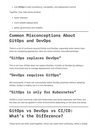 GitOps vs DevOps Explained: Differences, Use Cases & Best Practices | PDF