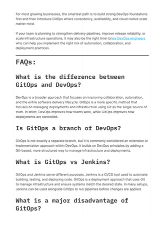GitOps vs DevOps Explained: Differences, Use Cases & Best Practices | PDF