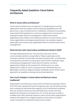 Cloud Native Architecture in 2026: Trends, Tools, and Business Impact | PDF
