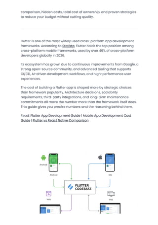 Comprehensive 2026 Flutter App Development Cost Guide: From MVP to ...