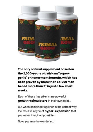 Sales page Affiliate support page Primal Grow Pro - Top Male Enhancement Solution