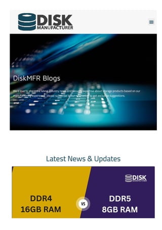 
DiskMFR Blogs
We'd love to share the latest industry news and security expertise about storage products based on our
manufacturing experience, please subscribe to our newsletter to get exclusive suggestions.
Latest News & Updates
 