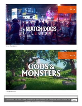Watch Dogs Legion
50.71$
Gods & Monsters
61.73$
PUBG may be getting clans on PC too
Even though it has been eclipsed by Epic Games’ Fortnite, Playerunknown’s Battlegrounds continues to have...
Accept
By continuing your visit to this site, you accept the use of cookies to offer you the most relevant content to your
interests and carry out visits statistics. Learn more
 