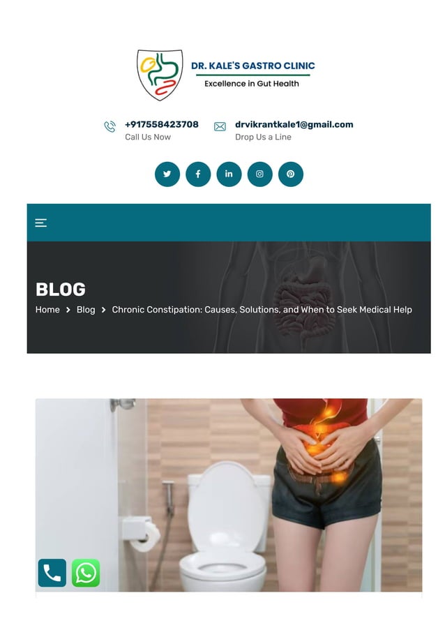 Chronic Constipation Causes, Solutions, and When to Seek Medical Help