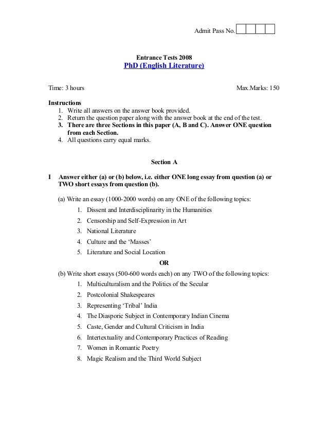 Vtu phd course work exam 2013