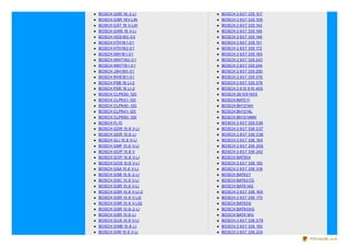 BOSCH GSR 18 -2-LI       BOSCH 2 6 0 7 335 10 7
BOSCH GSR 18 V-LIN       BOSCH 2 6 0 7 335 10 8
BOSCH GST 18 V-LIH       BOSCH 2 6 0 7 335 143
BOSCH GWS 18 V-LI        BOSCH 2 6 0 7 335 145
BOSCH HDS18 0 -0 3       BOSCH 2 6 0 7 335 148
BOSCH HTH18 1-0 1        BOSCH 2 6 0 7 335 151
BOSCH HTH18 2-0 1        BOSCH 2 6 0 7 335 172
BOSCH IWH18 1-0 1        BOSCH 2 6 0 7 335 18 5
BOSCH IWHT18 0 -0 1      BOSCH 2 6 0 7 335 243
BOSCH IWHT18 1-0 1       BOSCH 2 6 0 7 335 244
BOSCH JSH18 0 -0 1       BOSCH 2 6 0 7 335 250
BOSCH RHS18 1-0 1        BOSCH 2 6 0 7 335 376
BOSCH PSB 18 LI-2        BOSCH 2 6 0 7 335 378
BOSCH PSR 18 LI-2        BOSCH 2 6 10 9 10 40 5
BOSCH CLPK30 -120        BOSCH 26 10 9 140 5
BOSCH CLPK31-120         BOSCH BAT0 11
BOSCH CLPK40 -120        BOSCH BH1214H
BOSCH CLPK41-120         BOSCH BH1214L
BOSCH CLPK50 -120        BOSCH BH1214MH
BOSCH FL10               BOSCH 2 6 0 7 335 0 38
BOSCH GDR 10 .8 V-LI     BOSCH 2 6 0 7 336 0 37
BOSCH GDR 10 .8 -LI      BOSCH 2 6 0 7 336 0 38
BOSCH GLI 10 .8 V-LI     BOSCH 2 6 0 7 336 19 4
BOSCH GMF 10 .8 V-LI     BOSCH 2 6 0 7 336 20 6
BOSCH GOP 10 .8 V        BOSCH 2 6 0 7 336 242
BOSCH GOP 10 .8 V-LI     BOSCH BAT50 4
BOSCH GOS 10 .8 V-LI     BOSCH 2 6 0 7 336 150
BOSCH GSA 10 .8 V-LI     BOSCH 2 6 0 7 336 318
BOSCH GSB 10 .8 -2-LI    BOSCH BAT6 0 7
BOSCH GSC 10 .8 V-LI     BOSCH BAT6 0 7G
BOSCH GSR 10 .8 V-Li     BOSCH BAT6 14G
BOSCH GSR 10 .8 V-LI-2   BOSCH 2 6 0 7 336 16 9
BOSCH GSR 10 .8 V-LI2    BOSCH 2 6 0 7 336 170
BOSCH GSR 10 .8 V-LIQ    BOSCH BAT6 0 9
BOSCH GSR 10 .8 -2-LI    BOSCH BAT6 0 9 G
BOSCH GSR 10 .8 -LI      BOSCH BAT6 18 G
BOSCH GUS 10 .8 V-LI     BOSCH 2 6 0 7 336 0 78
BOSCH GWB 10 .8 -LI      BOSCH 2 6 0 7 336 150
BOSCH GWI 10 .8 V-Li     BOSCH 2 6 0 7 336 224
                                                  PDFmyURL.com
 