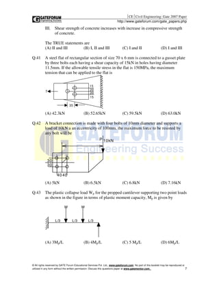(Www.entrance exam.net)-gate civil engineering sample paper 4 | PDF